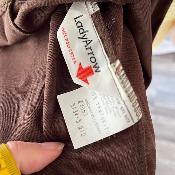 Vintage Brown Tank Lady Arrow Size 12 - Picture 4 of 4